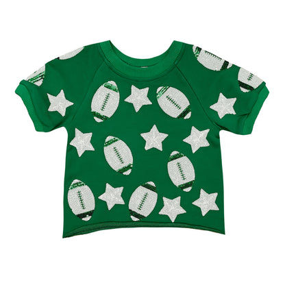Green Football Top