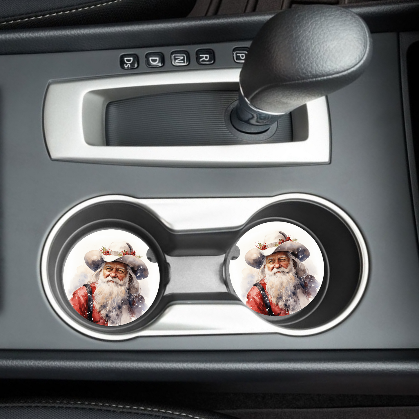 Frontier Father Christmas Car Coaster