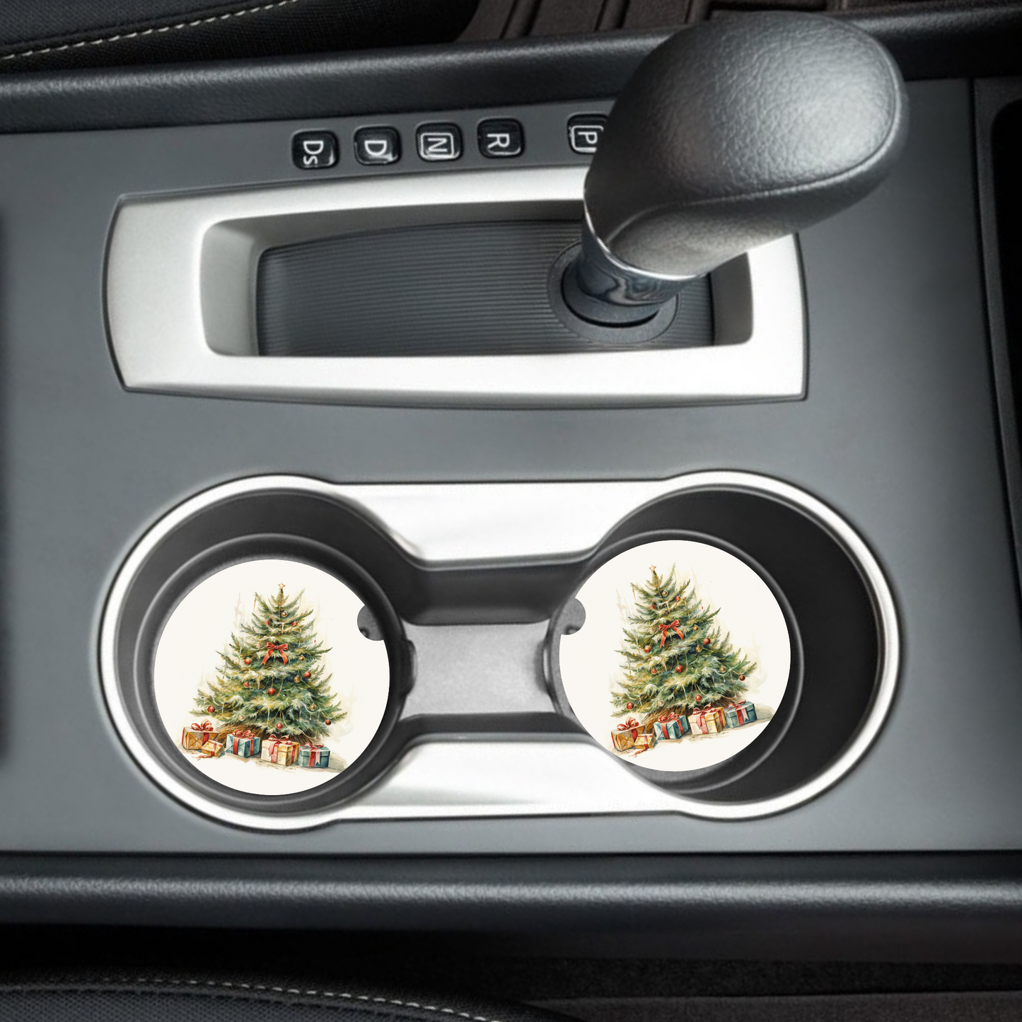 Classic Christmas Tree Car Coaster