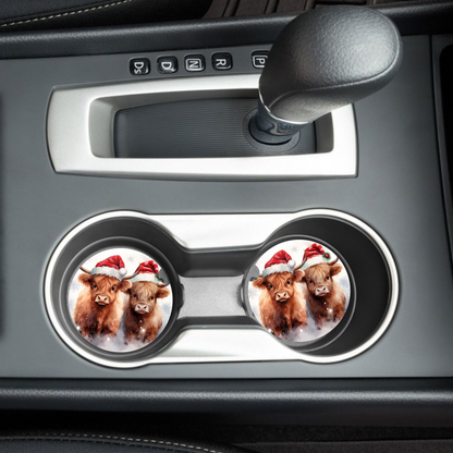 Christmas Duo Car Coaster