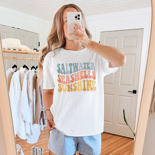 Saltwater Seashells Sunshine Graphic Tee (Online Exclusive)