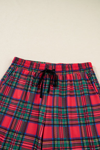 Christmas Plaid Mama Pullover and Pants Set