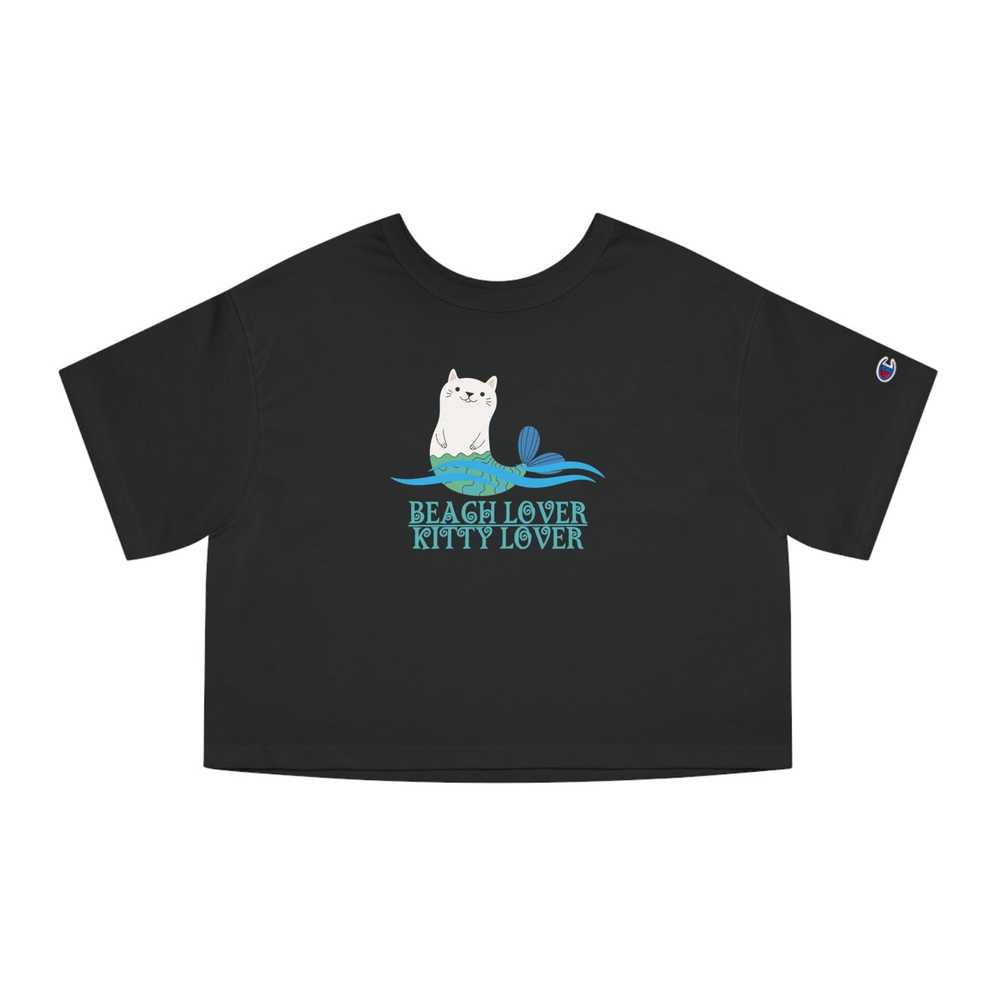 Beach Lover Champion Heritage Cropped T-Shirt