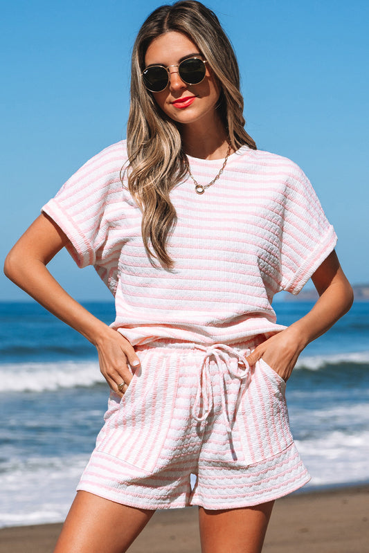 Milana Stripe Knitted Set Aaria Tees