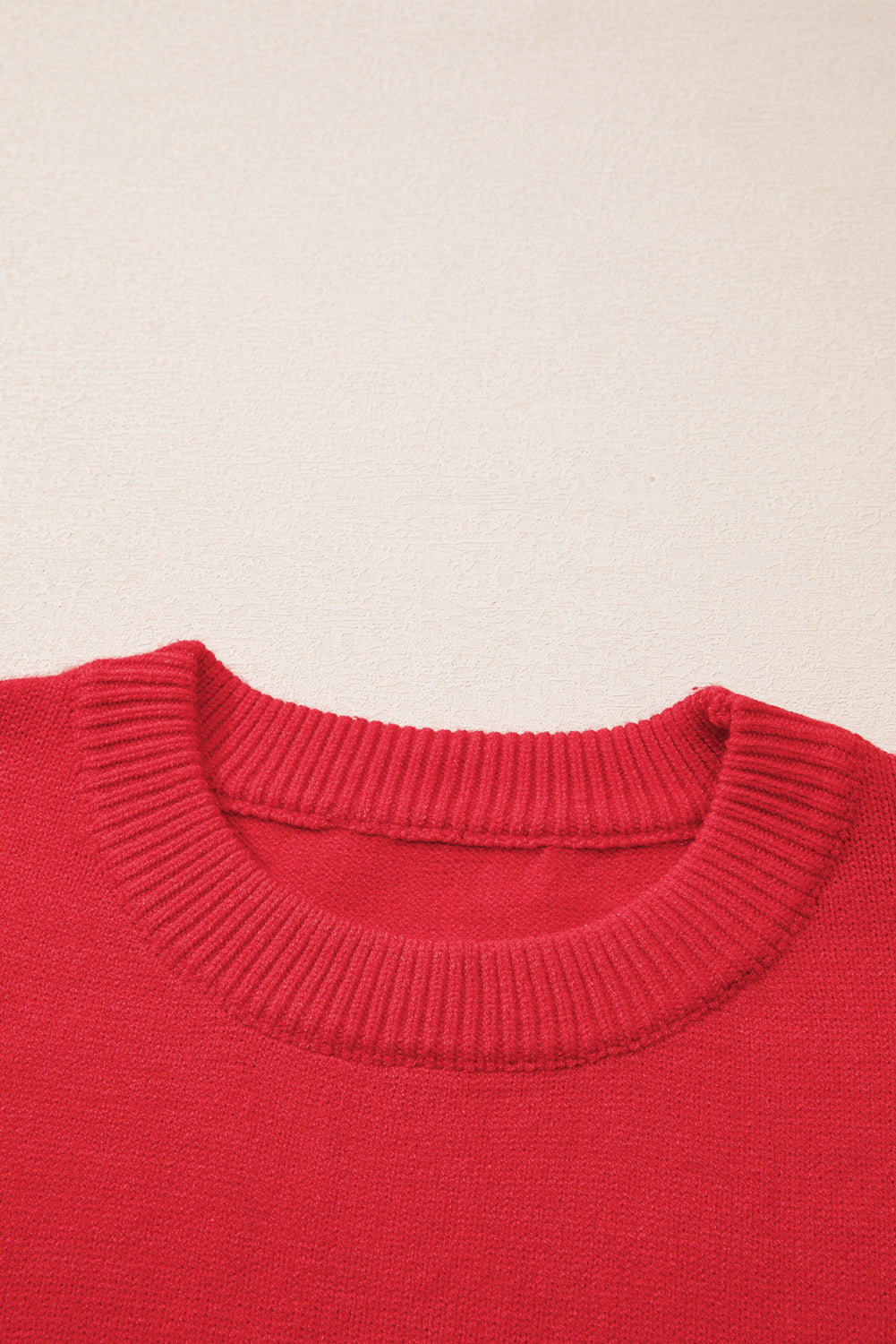 Plus Size Christmas Merry Tinsel Drop Shoulder Sweater