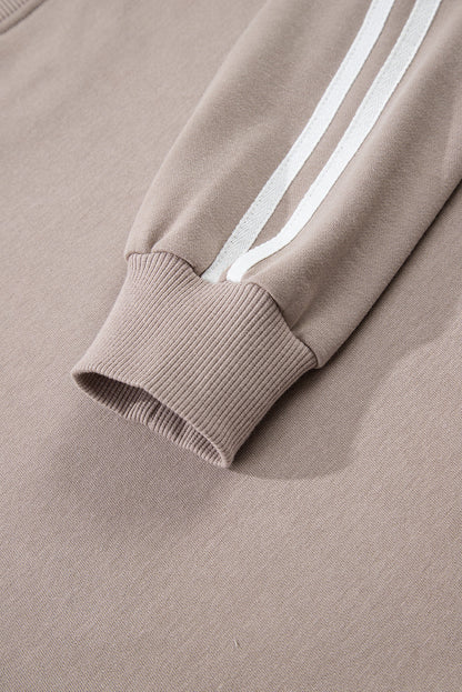 Varsity Stripe Crewneck Pullover and Sweatpants Set