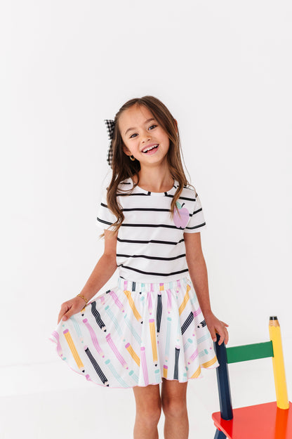 Pocket Apple Stripe Tee