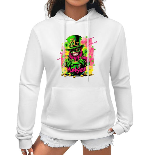 St. Patrick's Day Collection Cotton Munsieur Women's Irish Luck Sweater with Pocket Aaria Tees