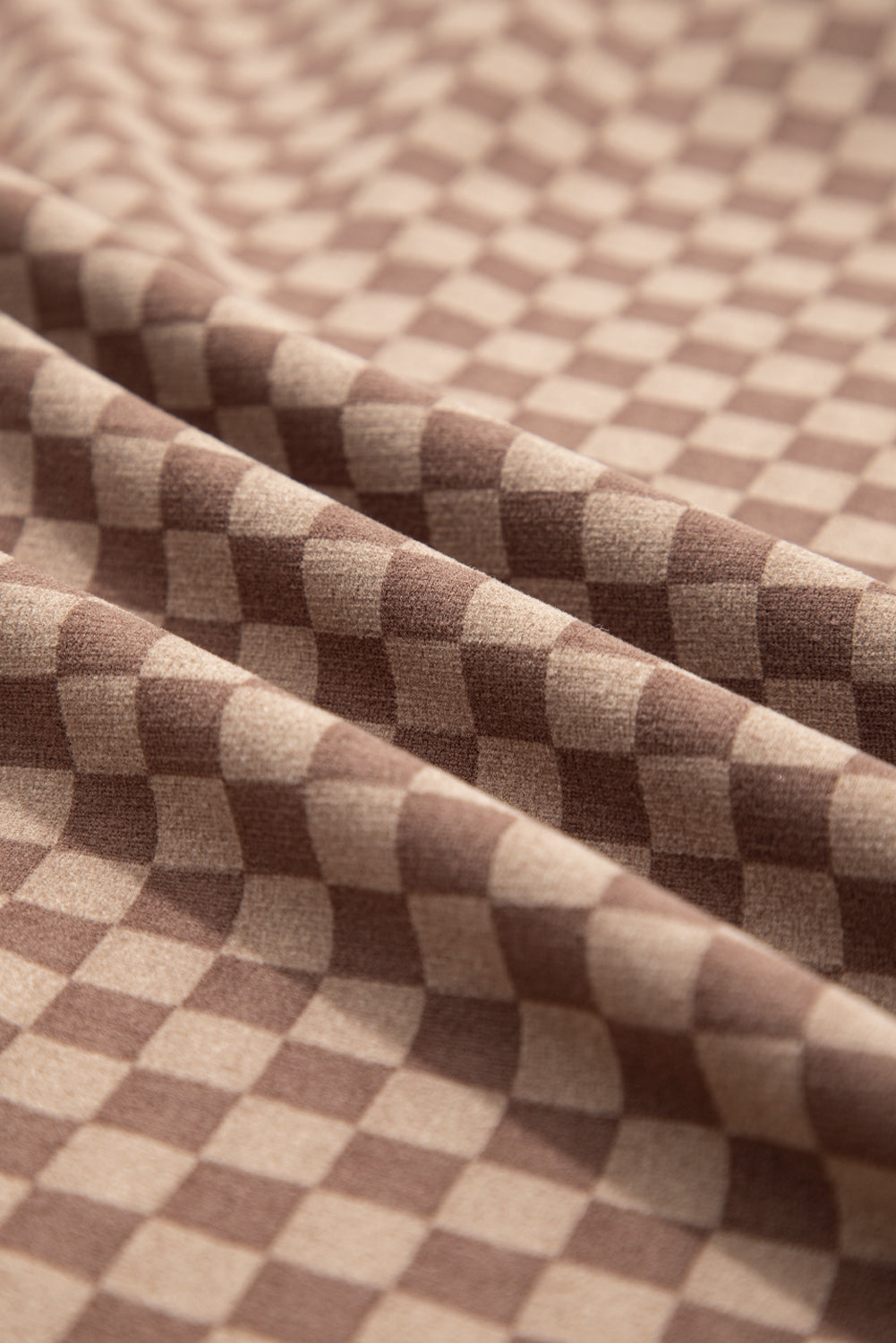 Checker Long Sleeve Pullover and Shorts Set