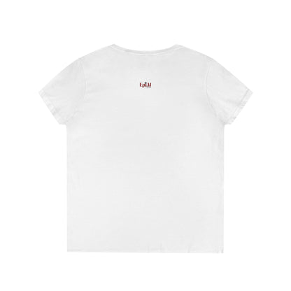 Cute Cat V-Neck T-Shirt - Casual Tee for Cat Lovers