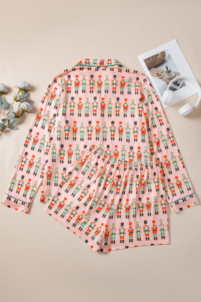 Christmas Nutcracker Top and Shorts Pajama Set