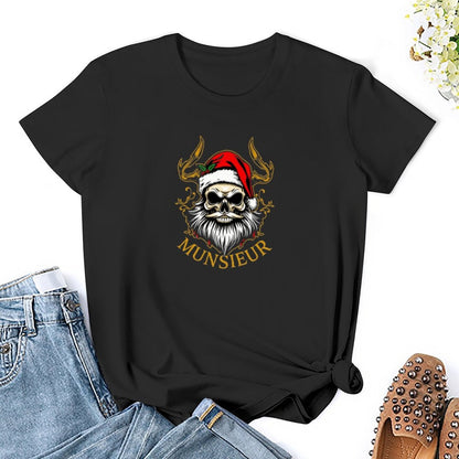 Women's Munsieur T-shirt "Seasons Santa" Christmas Collection