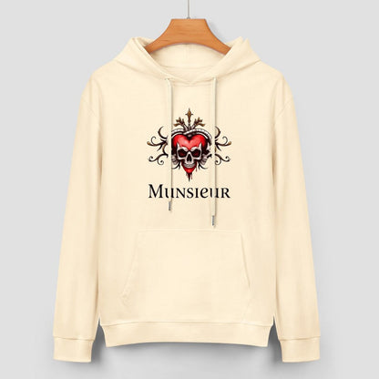 Munsieur Deadly Love: Skull Hoodie for Men