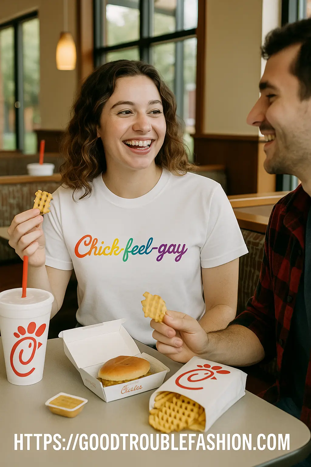 GOOD TROUBLE FASHION Chick-feel-gay Graphic Tee