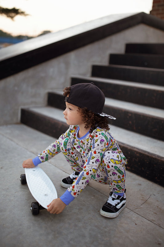Skate & Snooze-AK Dreamers Bamboo 2PC PJ’s