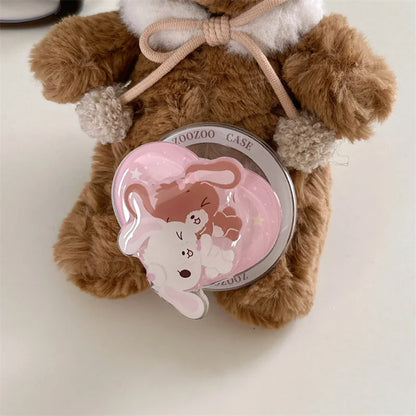 Cartoon Dessert Bunny Bear Magsafe Magnetic Stand Phone Case