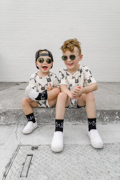 All gas-Ribbed Bamboo set