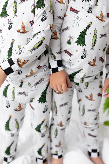 Holiday in Whoville-AK Dreamers Bamboo 2PC PJ’s PRE ORDER
