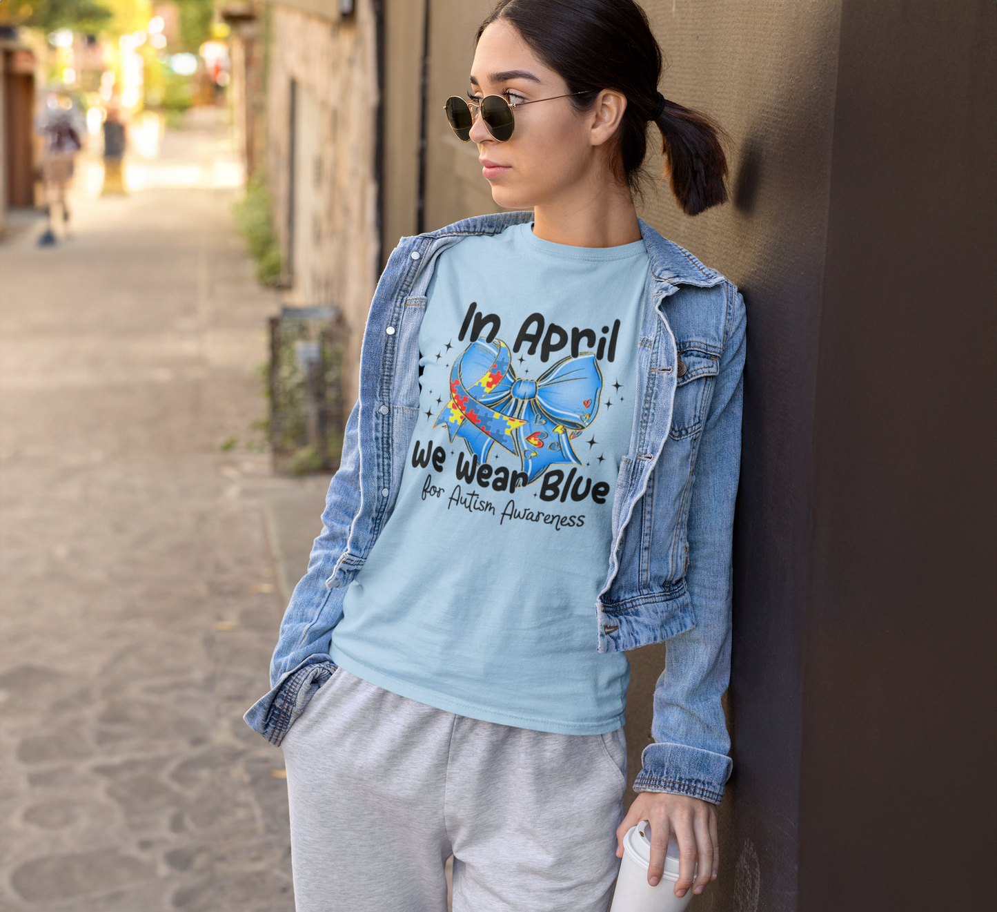 In April We Wear Blue Graphic Tee