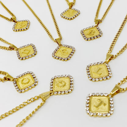 Aztec Delight Initial Necklace - Aaria Tees