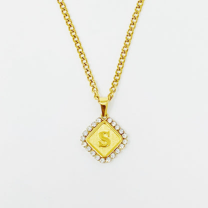 Aztec Delight Initial Necklace - Aaria Tees