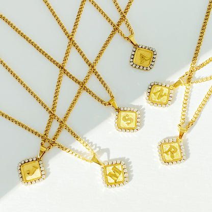 Aztec Delight Initial Necklace - Aaria Tees