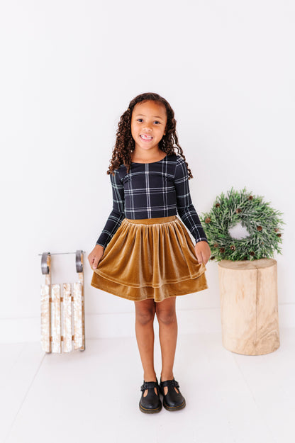 Carmel Velvet | 2-Tiered SKORT