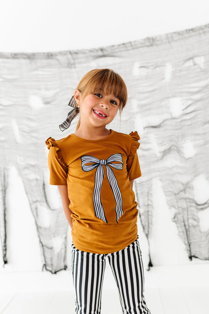 Striped Bow| TEE