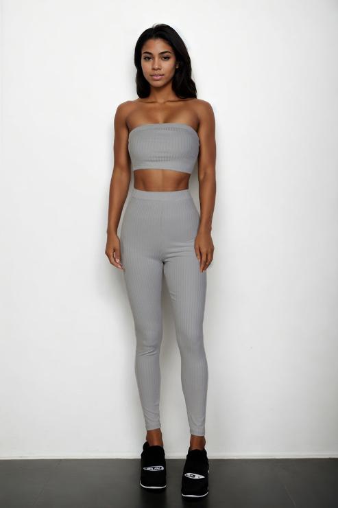 Ribbed Tube Top & Leggings Set (CAPELLA)