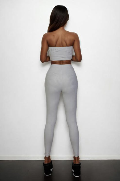 Ribbed Tube Top & Leggings Set (CAPELLA)