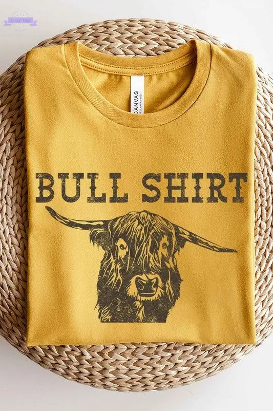 BULL SHIRT GRAPHIC T-SHIRT - Aaria Tees