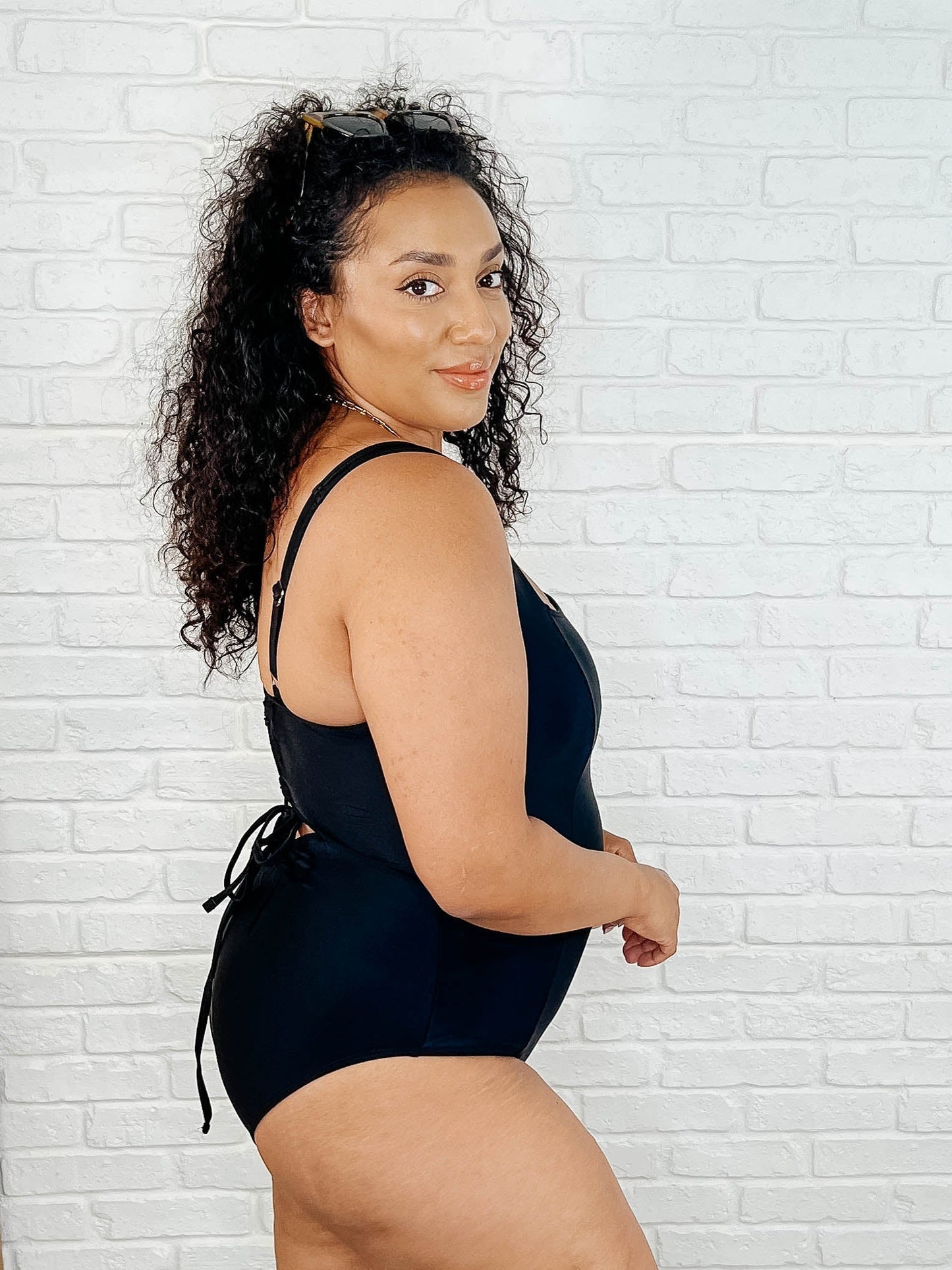 Barcelona Lace Up Swimsuit (Online Exclusive) Aaria Tees