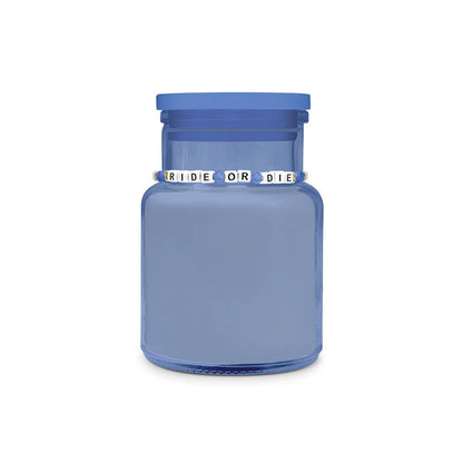 Best Friend Gift Candle & Friendship Bracelet Set - 4 Colors and Phrases