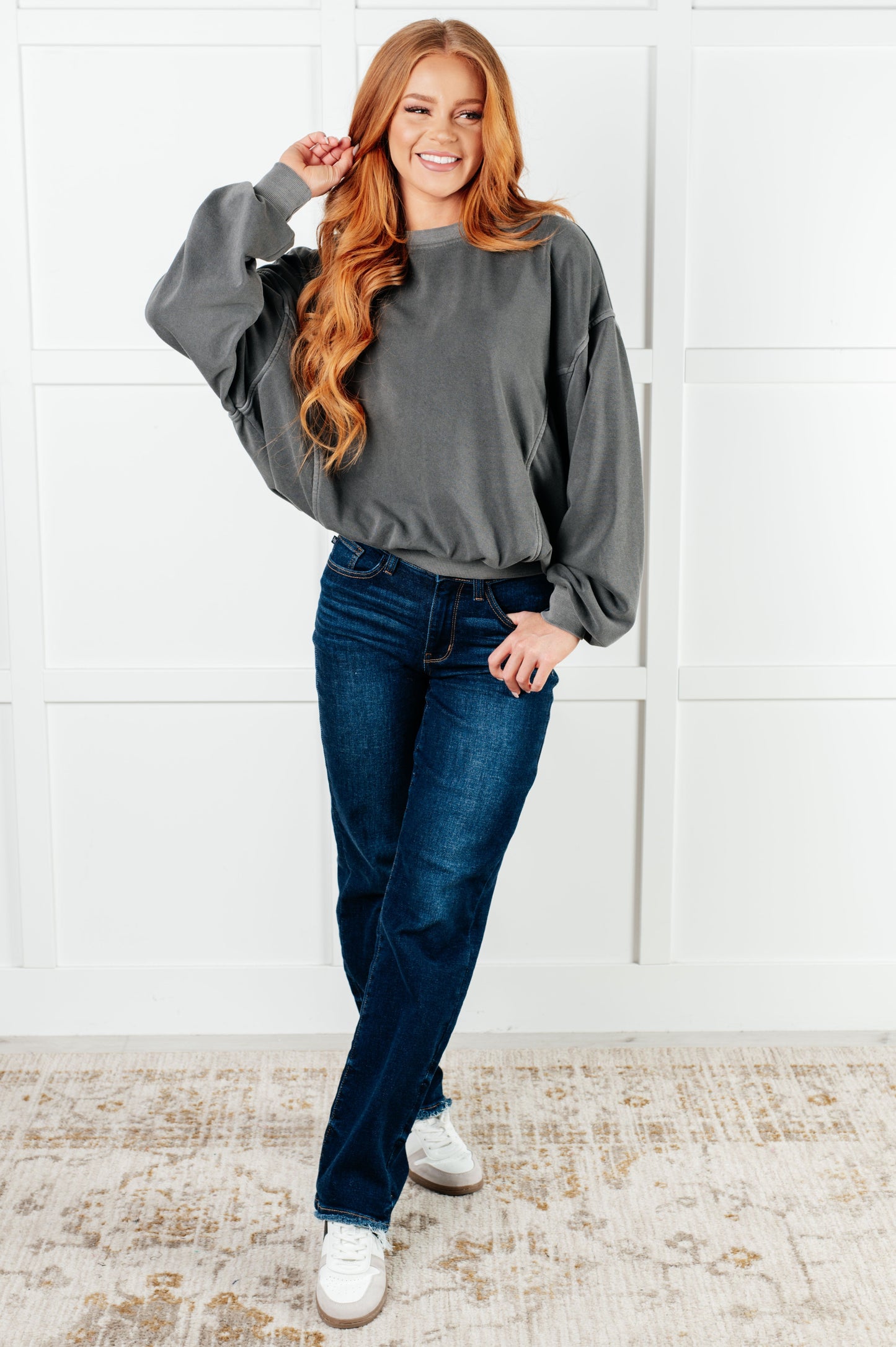 Beyond the Basics Pullover in Ash Black (Online Exclusive)