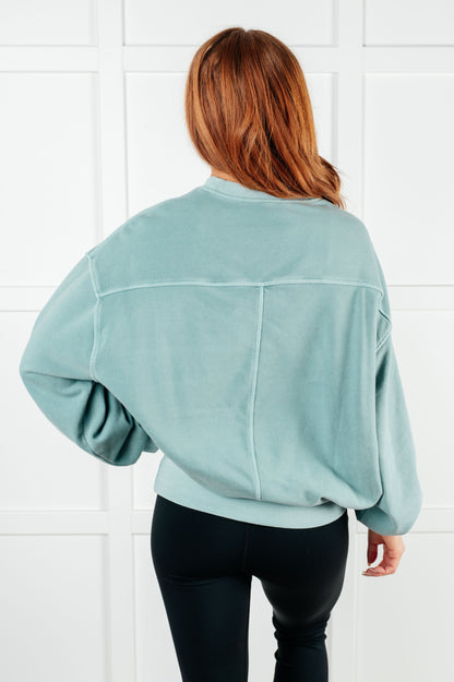 Beyond the Basics Pullover in Blue Grey (Online Exclusive)