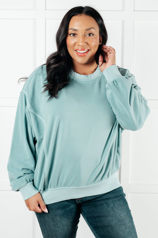 Beyond the Basics Pullover in Blue Grey (Online Exclusive)