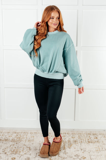 Beyond the Basics Pullover in Blue Grey (Online Exclusive)