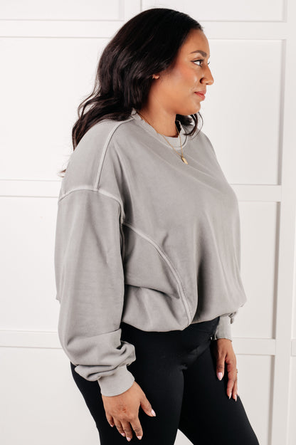 Beyond the Basics Pullover in Sleet (Online Exclusive)