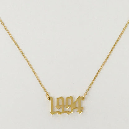 Birth Year Necklace - Aaria Tees