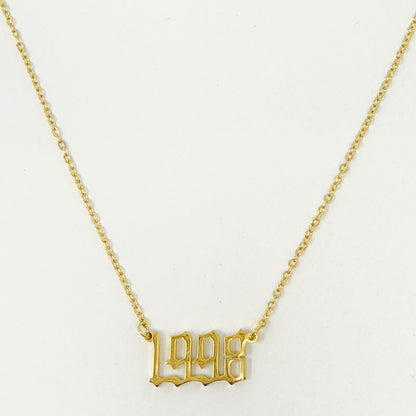 Birth Year Necklace - Aaria Tees