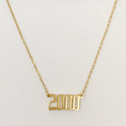 Birth Year Necklace - Aaria Tees