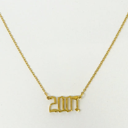 Birth Year Necklace - Aaria Tees