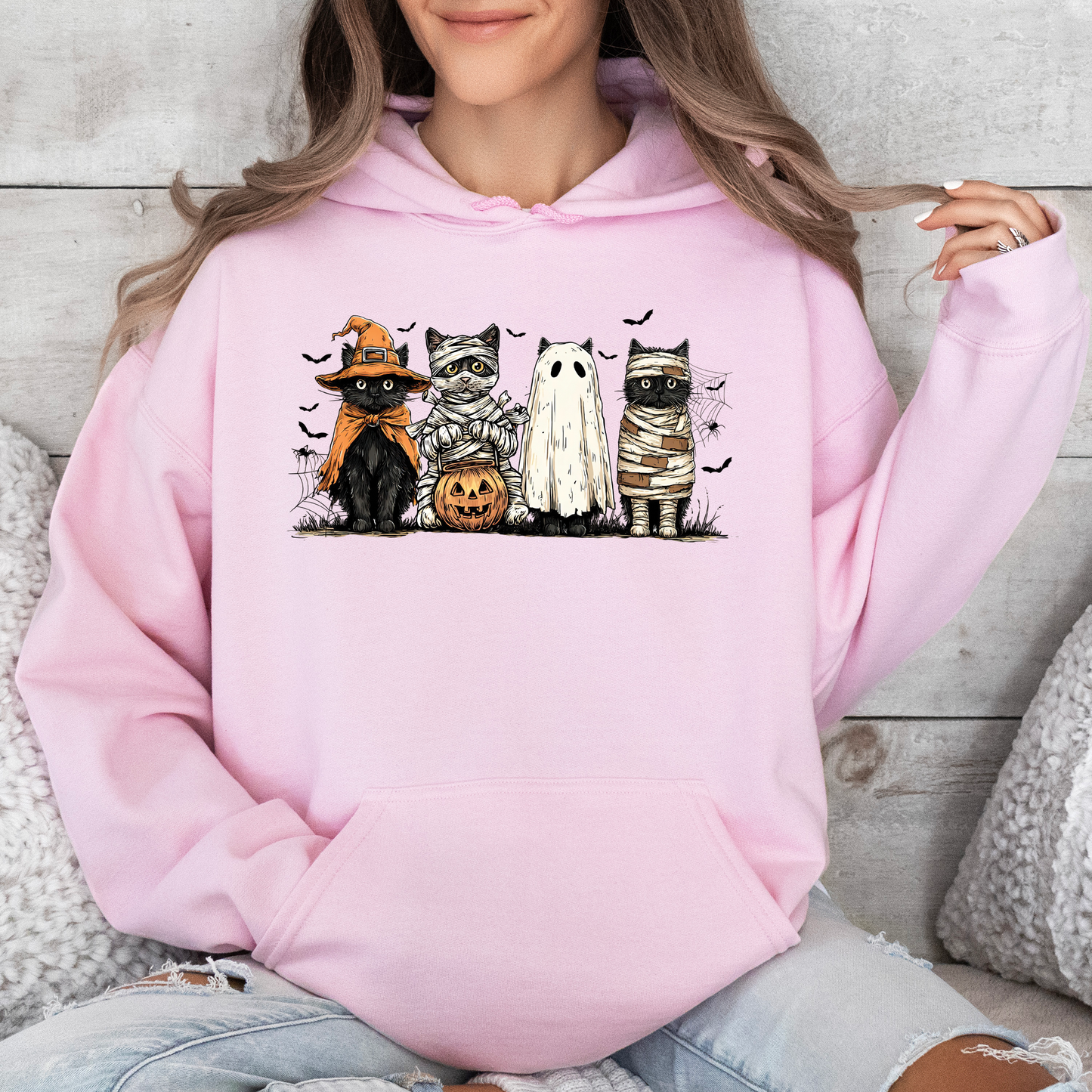 Black Cats Pumpkin, Ghosts Cats, Retro Halloween, Gothic, Halloween Cat Mama Shirt, Autumn, Black Cat, Graphic Hoodie, Hooded Sweatshirt