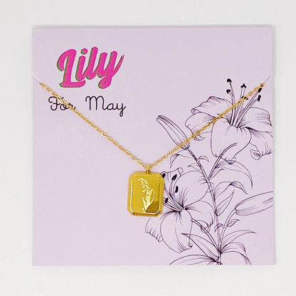 Blooming Birth Month Necklace - Aaria Tees