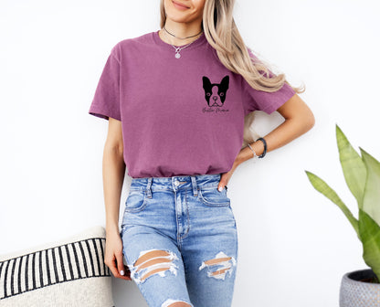 Boston Terrier Dog Mom Comfort Colors T Shirt