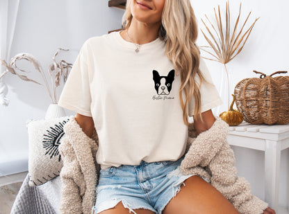 Boston Terrier Dog Mom Comfort Colors T Shirt