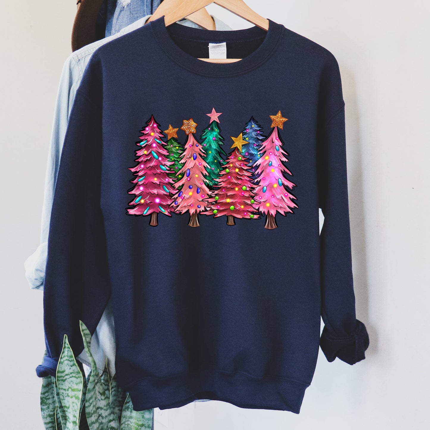 Bright Christmas Trees Sweatshirt