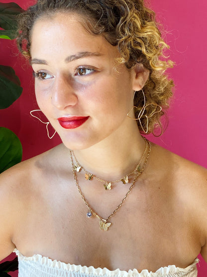 Butterfly Colony Necklace - Aaria Tees