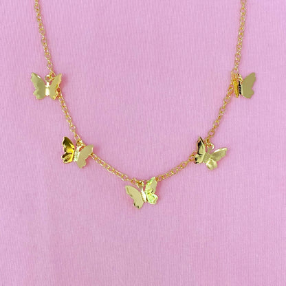 Butterfly Colony Necklace - Aaria Tees