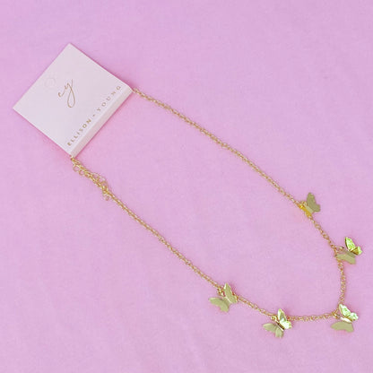 Butterfly Colony Necklace - Aaria Tees